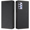 For Samsung Galaxy A32 5G / M32 5G RC01 Dual-Folded Magnetic Suction RFID Leather Phone Case(Black)
