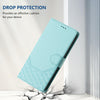 For Asus ROG Phone 8 / 8 Pro Honeycomb Embossing RFID Leather Phone Case(Mint Green)