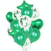 1 Set 18 Inch Aluminum Pearl Sequins Balloon Set Party Decoration Holiday Decoration(Green)