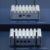 HYSTOU P09B-J4125-4L 8GB DDR4+128GB SSD Industrial Computer Soft Route From 2.5G Multi -Network HTPC Server Mini Console(With UK Adapter)