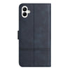 For Samsung Galaxy A06 4G Cowhide Texture Stitching Leather Phone Case(Dark Blue)