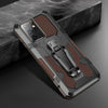 For Samsung Galaxy S21 Ultra 5G Machine Armor Warrior Shockproof PC + TPU Protective Case(Coffee)