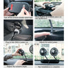F303 Car USB Fan Car Shake Head Fan(Double Head Gold)