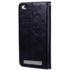 For Xiaomi  Redmi 5A Business Style Oil Wax Texture Horizontal Flip Leather Case with Holder & Card Slots & Wallet & Lanyard(Black)