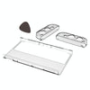 DOBE TNS-1133B Host Protection Kit + Left And Right Handle Crystal Anti-Fall Protection Cover For Switch OLED(Transparent Color)