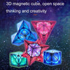 3D Variety Geometry Alien Magic Cube Magnetic Logic Thinking Children Educational Toys(Flame Red)