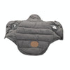 Grey XXL Padded Cotton Dog Coat - Winter Warm Jacket (11-18kg)