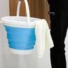 SFSS-01 Portable Silicone Folding Bucket, Capacity:10L(Creamy White)