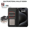 For Samsung Galaxy A33 5G ABEEL Delicate Texture Splicing RFID Leather Phone Case(Black)