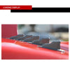 Universal Car Modification EVO Style Car Roof Radio Signal Shark Fin Decoration Accessories, Carbon Fiber Texture Style