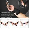 L Weightlifting Dumbbell Horizontal Bar Anti-cocoon Anti-slip Wrist Fitness Gloves(Black)