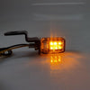 2pcs C-071 Motorcycle Modified LED Turn Signal Handlebar Turn Indicator(Black)