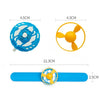 2 Sets 456 Children Bracelet Gyro Spinning Flying Saucer Toys(Blue)