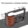 Alloy Rabbit Cage With Wooden Handle for Sony ZV-E10 Camera(Black)