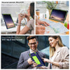 For Samsung Galaxy Tab S9 FE / S9 / S8 Armor Bolt Shape Holder Silicone Hybrid PC Tablet Case(Navy Blue Olivine)