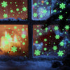 1set Christmas Luminous Fluorescent Snowflake Decoration Sticker,Style: BQ028 Static Electricity