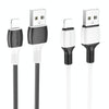 Borofone BX84 1m 2.4A USB to 8 Pin Rise Charging Data Cable(Black)