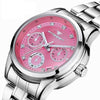 FNGEEN 4006 Ladies Quartz Watch Fashion Luminous Date Display Watch(Gold Golden Surface)