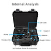 For DJI Avata / Goggles 2 Pro DJI Hard Shell Storage Box Case Suitcase(Black)