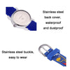 JNEW 6811-20076 Children Waterproof Cartoon 3D Fire Truck Car Silicone Strap Quartz Watch(Blue)