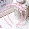 3 PCS The Princess Pearl Hair Hoop Hand Bead Cute Hair Ornaments 2