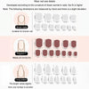 24pcs/box Handmade Nail Glitter Nail Jelly Glue Finished Patch, Color: BY1056(Wear Tool Bag)