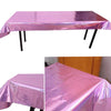 Birthday Party Foil Laser Tablecloth Wedding Decoration Supplies(1x2.7M Dark Blue)