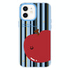 For iPhone 12 Skin Feeling Jelly TPU Hybrid PC Phone Case(Big Apple Blue)