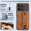 For Xiaomi Redmi K70/K70 Pro Wristband Leather Back Phone Case(Brown)