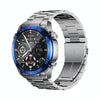 WS-20 1.43 inch IP67 Sport Smart Watch Support Bluetooth Call / Sleep / Blood Oxygen / Heart Rate / Blood Pressure Health Monitor, Steel Strap(Silver)