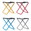 Outdoor Portable Camping Folding Chair 7075 Aluminum Alloy Fishing Barbecue Stool, Size: 24.5x22.5x27cm(Silver Gray)