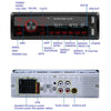 A2818 Car Bluetooth Speakerphone Car MP3 Player Function Touch Double U Disk Colorful Lights Radio, Specification: Standard