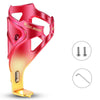 WEST BIKING YP0704033 Bicycle Gradient Water Bottle Holder PC Colorful Cup Bracket(Red Gradient Gold)