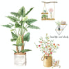 Wall Decoration Plant Stickers Living Room Sofa Background Decorative Wallpaper 30x90cm
