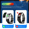K60 1.08 inch Leather Band Earphone Detachable Life Waterproof Smart Watch Support Bluetooth Call(Brown Silver)