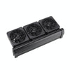 Aquarium Cooling Fan 3-Head, Silent, 2-4°C Drop, UK Plug