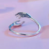 S925 Sterling Silver Guard Open Adjustable Ring(SCR1003-E)