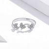S925 Sterling Silver Fantasy Butterfly Women Open Ring