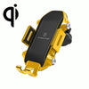 X343 15W Car Wireless Charger Smart Induction Suction Cup Phone Holder(Yellow)