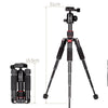 Xiletu FM5S-MINI 5-Section Folding Legs Mini Desktop Tripod Mount(Black)