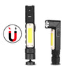 XPG+COB Red White Light USB Rechargeable Folding Strong Light Flashlight, Style: 3189B Small With Headlight Belt