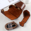 Full Body Camera PU Leather Case Bag with Strap for Sony A6400 / ILCE-A6400 (Coffee)