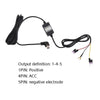 H516 Recording Step-down Line Shrinkage Video Car Charger Line Parking Monitoring Three-Core Power Cord, Model: Without Fuse(Micro Left Elbow)