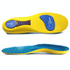 Sports Shock-absorbing Insoles Soft Bottom Sweat-absorbing Flat Arch Full Pad Heel Insoles, Size: 43-44(Yellow)