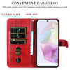 For Samsung Galaxy A36 5G / A56 5G Fashion Calf Texture Zipper Leather Phone Case(Red)