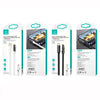 USAMS US-SJ583 PD 20W Iceflake Series Type-C to 8 Pin Right Angle Transparent Fast Charge Data Cable, Cable Length:1.2m(White)