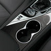 Car Left Drive Carbon Fiber Water Cup Panel Decorative Sticker for Infiniti Q50 / Q60 2014-2020