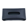 Car Armrest Box Sun Visor Hanging Leather Tissue Box(Black)