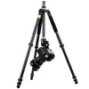 QingZhuangShiDai Q222C SLR Camera Carbon Fiber Portable Travel Tripod(Black)