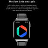 T50 1.85 inch Silicone Band IP67 Waterproof Smart Watch Supports Voice Assistant / Health Monitoring(Black)